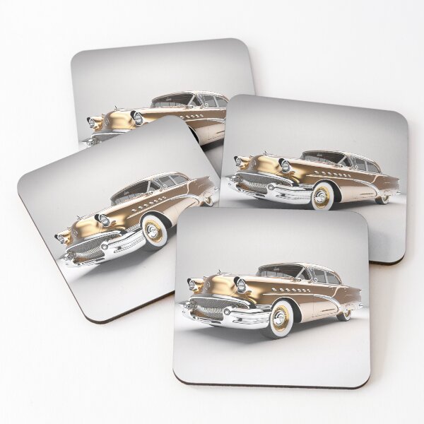 Item preview, Gold vintage classic car on a clean white background designed and sold by OwnByCats.