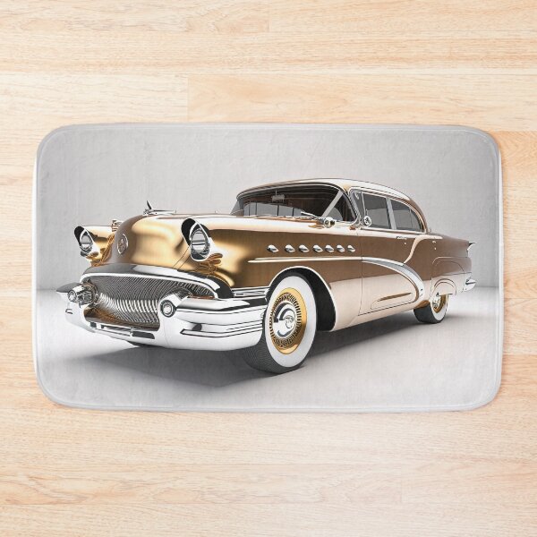 Item preview, Gold vintage classic car on a clean white background designed and sold by OwnByCats.