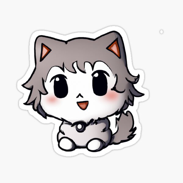 The Anime Cat Sticker For Sale By Artcci Redbubble 