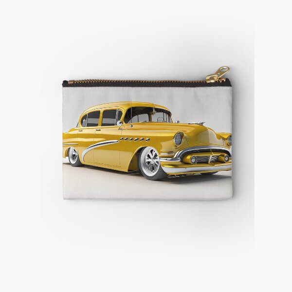 Item preview, Yellow vintage classic car on a clean white background designed and sold by OwnByCats.
