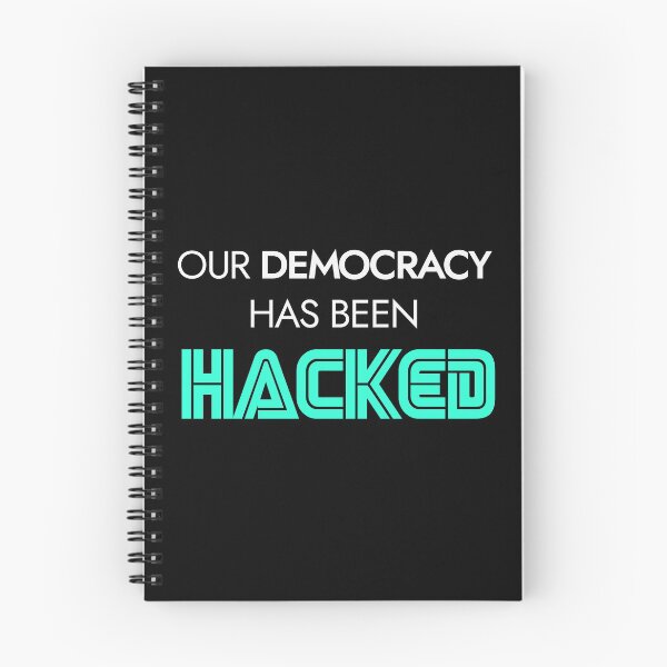 Item preview, Democracy Hacked - Aqua designed and sold by Essenti4lgoods.
