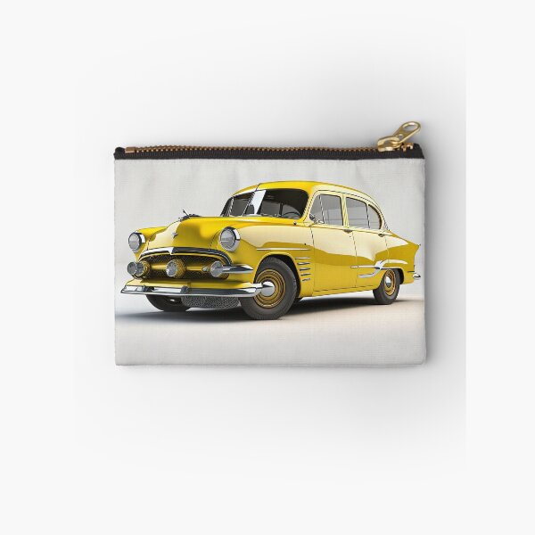 Item preview, Yellow vintage classic car on a clean white background designed and sold by OwnByCats.
