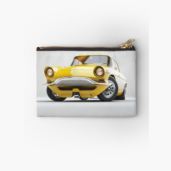 Item preview, Yellow classic car on a clean white background designed and sold by OwnByCats.