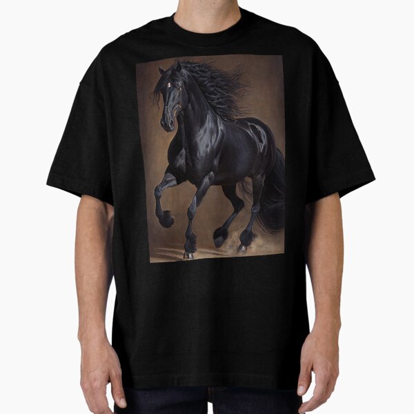 Item preview, Friesian Horse - Oil paint designed and sold by ABArtByAlexST.