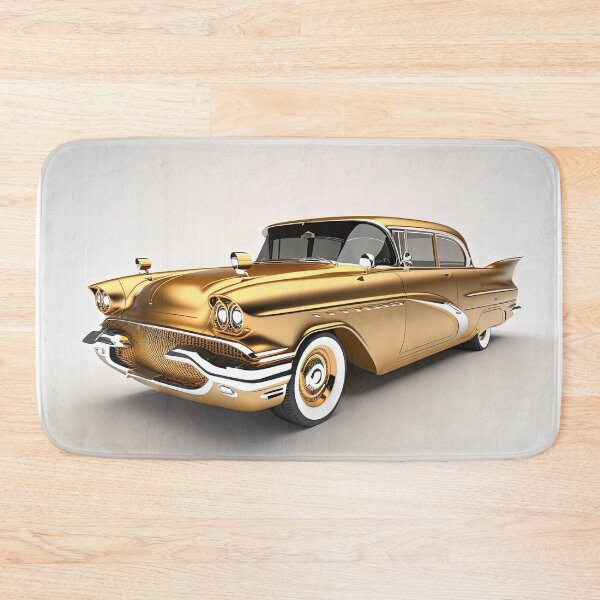 Item preview, Gold classic car on a clean white background designed and sold by OwnByCats.