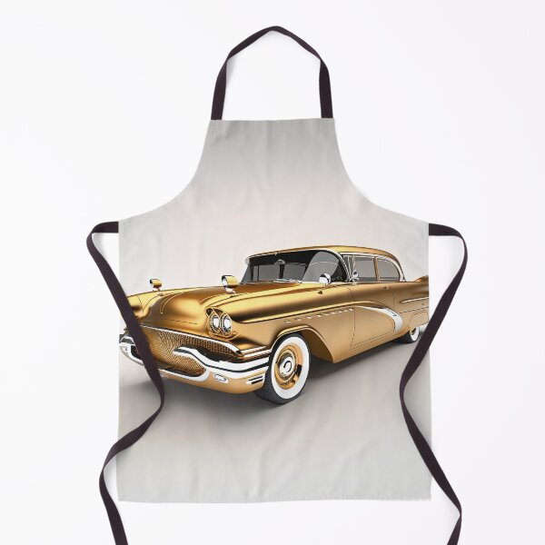 Item preview, Gold classic car on a clean white background designed and sold by OwnByCats.