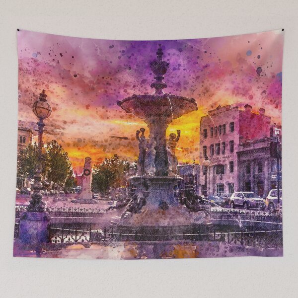 Item preview, Sunset at View Point - Artists Watercolor and Sketch - Bendigo, Victoria designed and sold by Steven Jodoin.