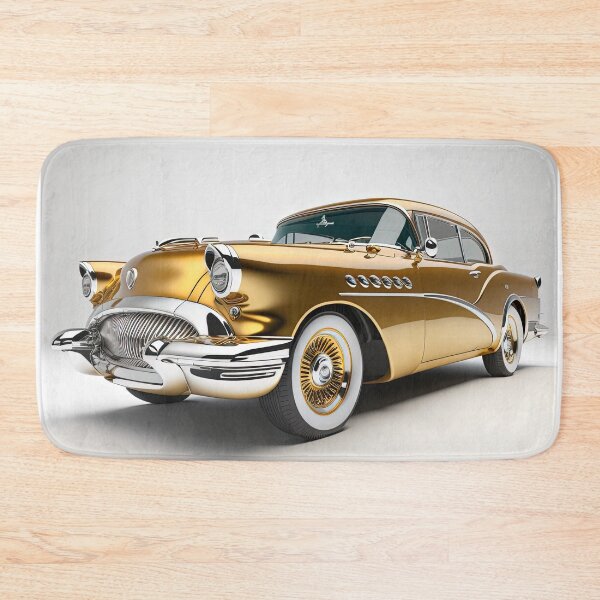 Item preview, Gold classic car on a clean white background designed and sold by OwnByCats.