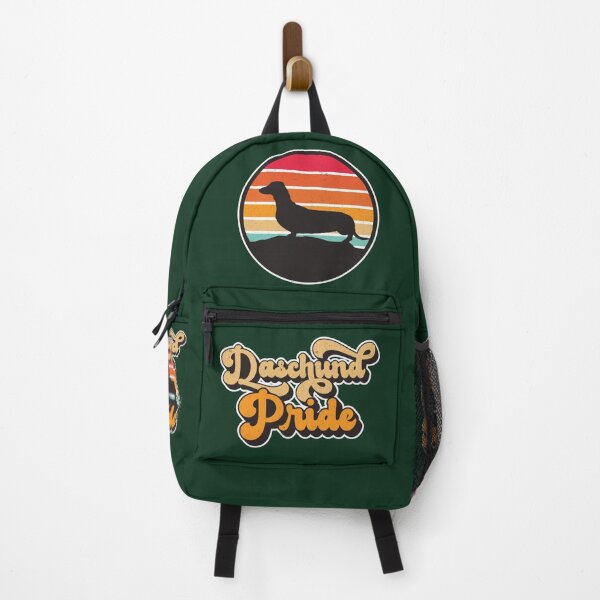 Item preview, Dachsund Pride Retro Sunset Dog Silhouette Pet Design designed and sold by CRHPOD20.