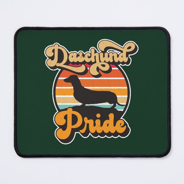 Item preview, Dachsund Pride Retro Sunset Dog Silhouette Pet Design designed and sold by CRHPOD20.