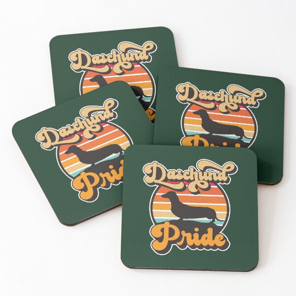 Item preview, Dachsund Pride Retro Sunset Dog Silhouette Pet Design designed and sold by CRHPOD20.