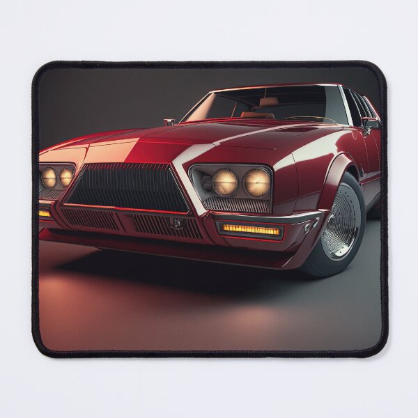 Item preview, Red beautiful vintage classic car on a clean dark background  designed and sold by OwnByCats.