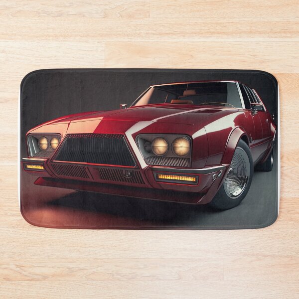 Item preview, Red beautiful vintage classic car on a clean dark background  designed and sold by OwnByCats.