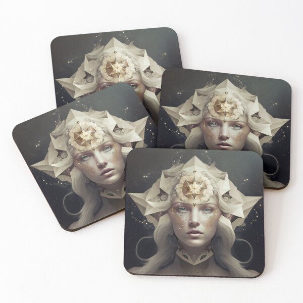 Item preview, Esoteric Wall Art, Metal Wall Art, Virgo, Female, Zodiacal Sign, Esoteric, Astrology, Fantasy, Mystery, Gift designed and sold by esoTeriko.