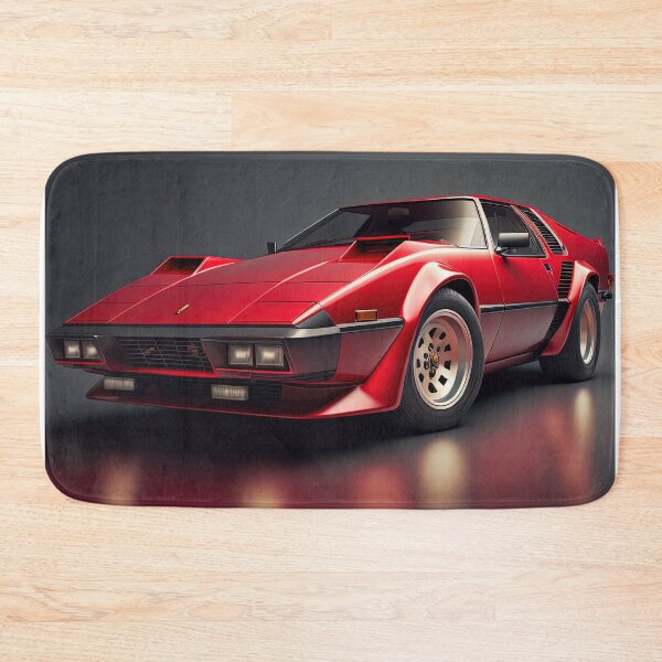 Item preview, Red beautiful vintage sport car on a clean dark background designed and sold by OwnByCats.
