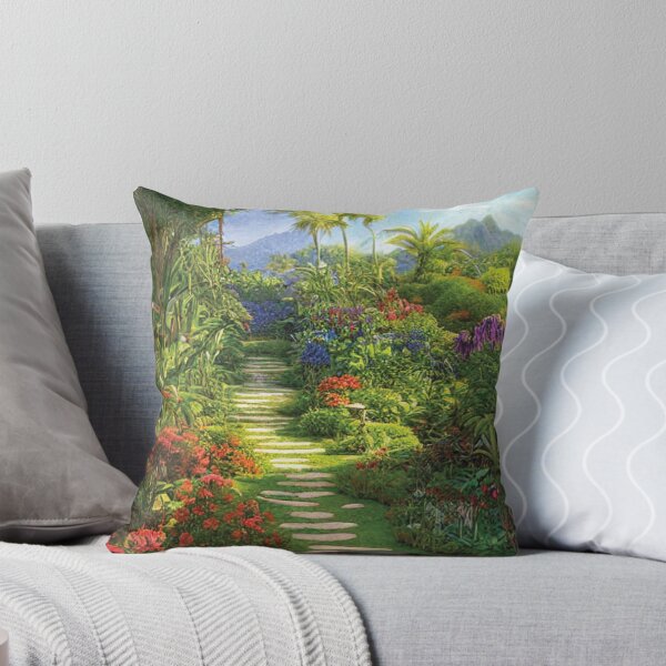 Aperçu de l'œuvre Chemin de jardin vers les montagnes créée et vendue par BrightC.