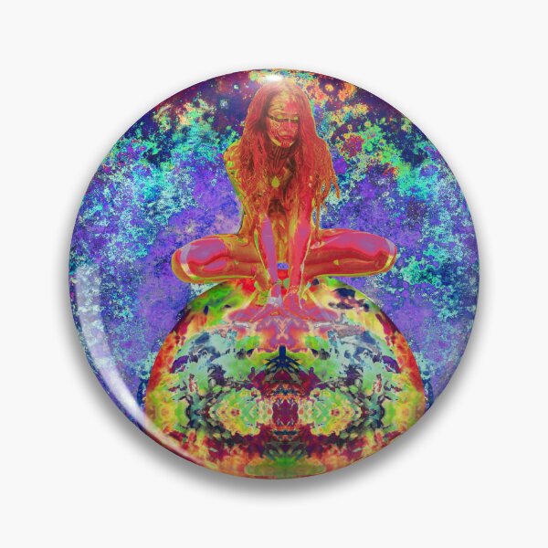 Item preview, Wandering Planet Nibiru Astral Goddess Sitting in galaxy by Tribal Trouble Painter designed and sold by tribaltrouble.
