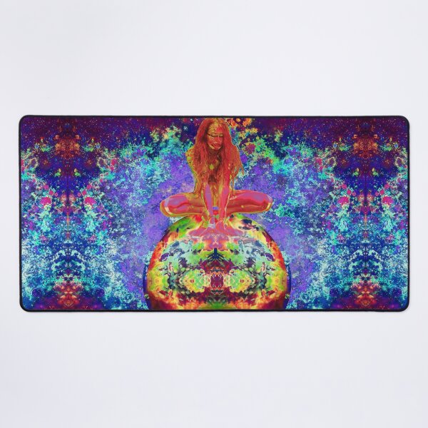 Item preview, Wandering Planet Nibiru Astral Goddess Sitting in galaxy by Tribal Trouble Painter designed and sold by tribaltrouble.