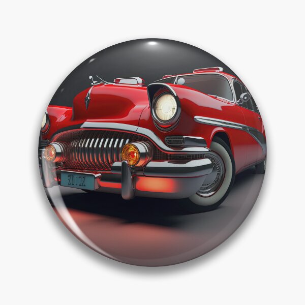 Item preview, Red beautiful vintage sport car on a clean dark background designed and sold by OwnByCats.