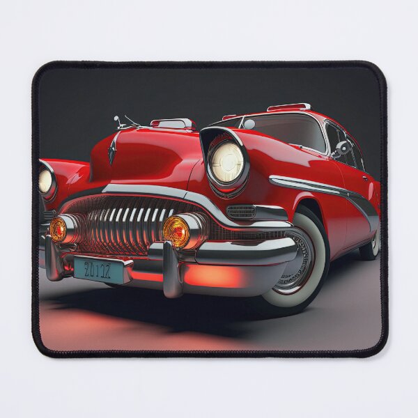 Item preview, Red beautiful vintage sport car on a clean dark background designed and sold by OwnByCats.