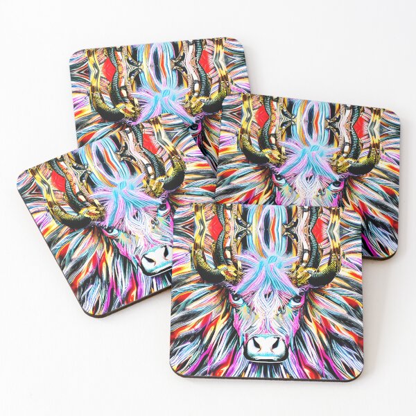 Item preview, Camargue Bull abstract painting designed and sold by Astralia.