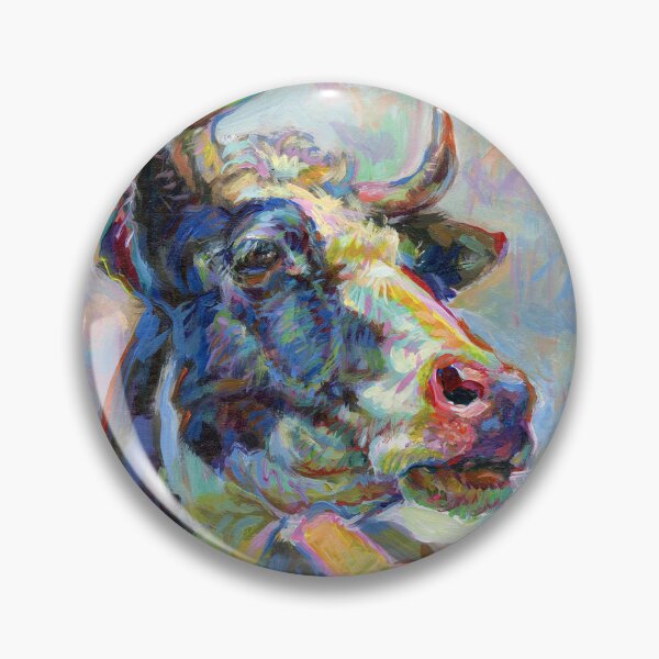 Item preview, Colorful Cow Portrait designed and sold by elfeather.