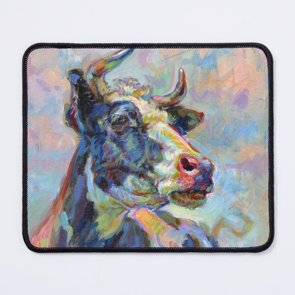 Item preview, Colorful Cow Portrait designed and sold by elfeather.