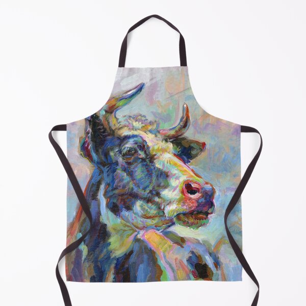 Item preview, Colorful Cow Portrait designed and sold by elfeather.