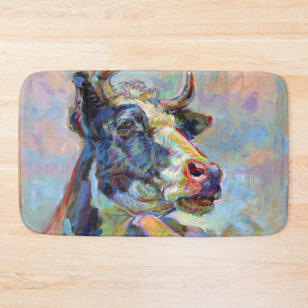 Item preview, Colorful Cow Portrait designed and sold by elfeather.