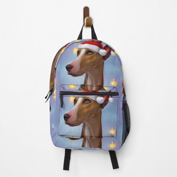 Artikelvorschau, Weihnachts-Ibizenker-Jagdhund, der einen Sankt-Hut trägt entworfen und verkauft von ZenEverAI.
