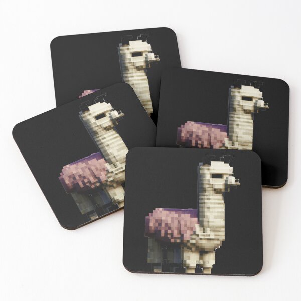 Item preview, 8-bit llama shades sticker -- 3D  designed and sold by glitchman2.