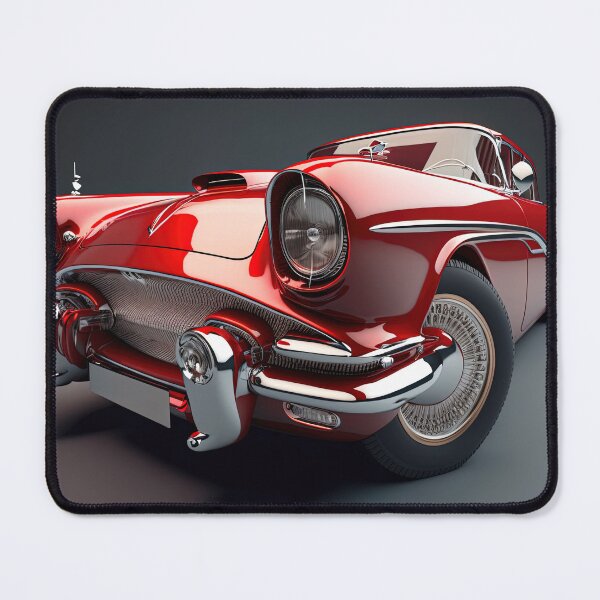 Item preview, Red beautiful vintage sport car on a clean dark background designed and sold by OwnByCats.