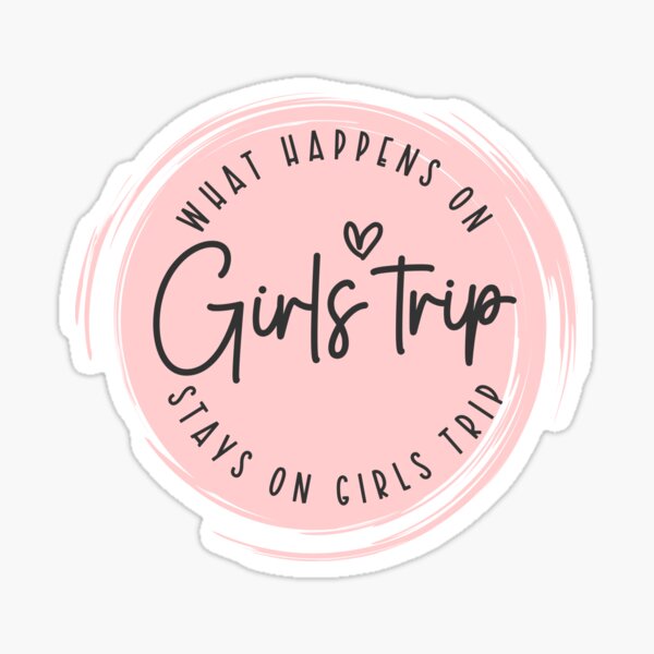 Custom Stickers - Greeting Cards: Girl's Trip