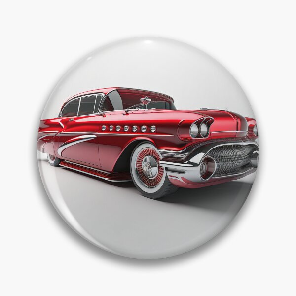 Item preview, Red beautiful vintage car on a clean background designed and sold by OwnByCats.