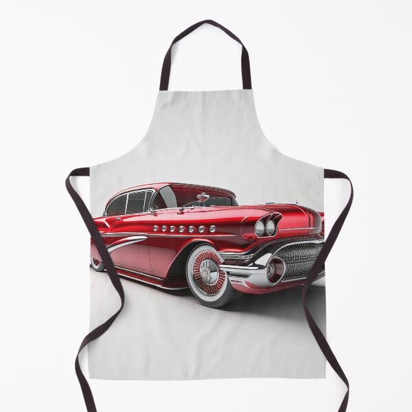 Item preview, Red beautiful vintage car on a clean background designed and sold by OwnByCats.