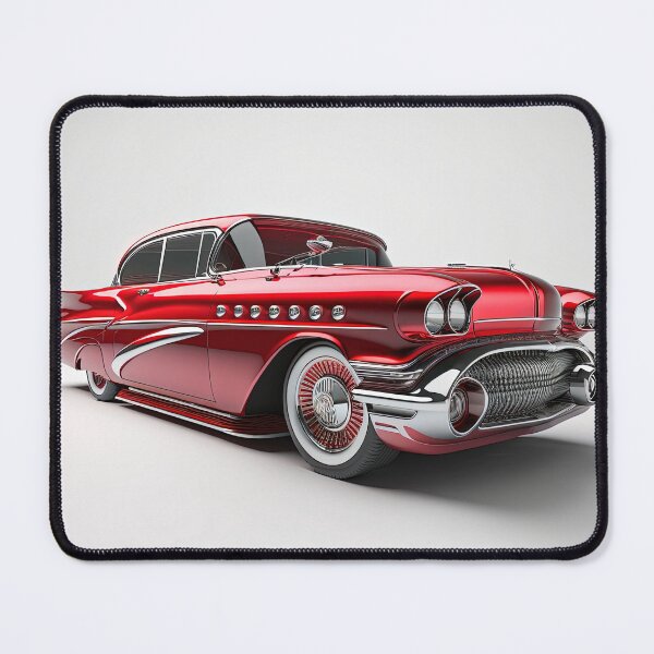 Item preview, Red beautiful vintage car on a clean background designed and sold by OwnByCats.