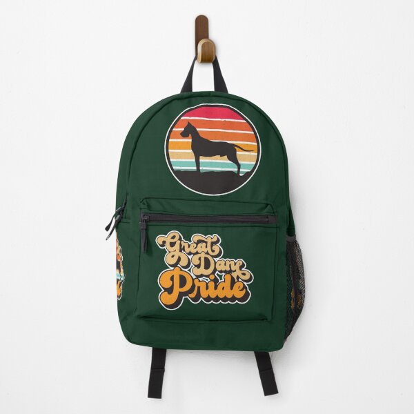Item preview, Great Dane Pride Retro Sunset Dog Silhouette Pet Design designed and sold by CRHPOD20.