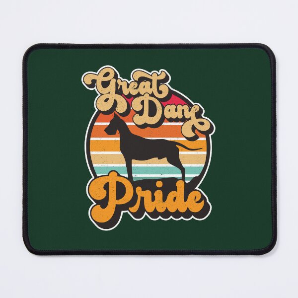 Item preview, Great Dane Pride Retro Sunset Dog Silhouette Pet Design designed and sold by CRHPOD20.