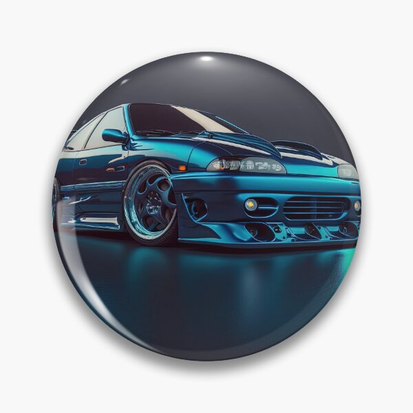 Item preview, Blue 80s vibe vintage car on a clean background designed and sold by OwnByCats.
