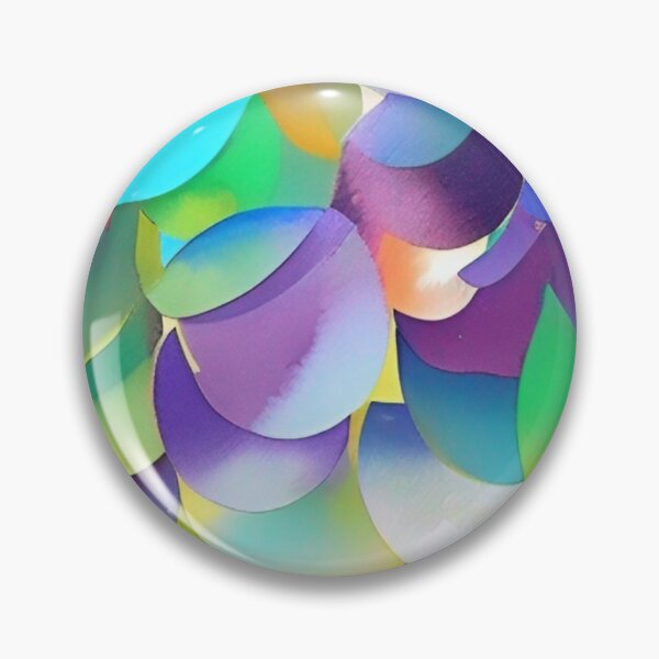Item preview, Frivolous Hyperbolic Happenings - Colorful Circular and Oval Shape Pattern  designed and sold by bandjdesigns.