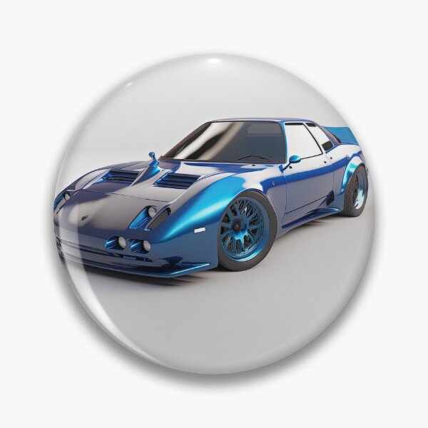 Item preview, Blue vintage sport car on a clean white background designed and sold by OwnByCats.