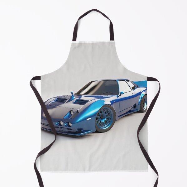 Item preview, Blue vintage sport car on a clean white background designed and sold by OwnByCats.