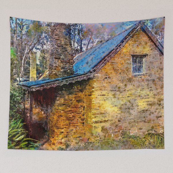 Item preview, Miners Cottage at Specimen Hill - Artists Watercolor and Sketch - Golden Square, Victoria designed and sold by Steven Jodoin.
