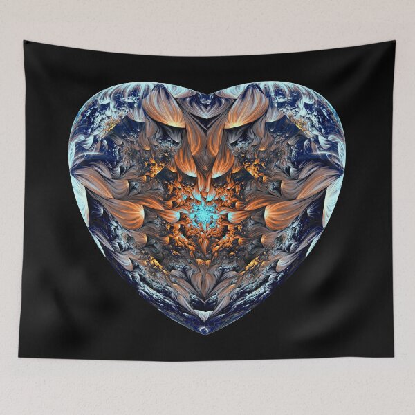 Item preview, Firey Heart - Fractal Art designed and sold by jade-cooper-art.