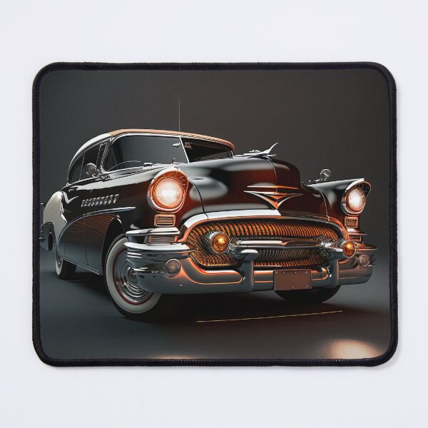 Item preview, Black vintage car on a clean dark background designed and sold by OwnByCats.