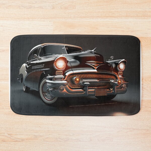 Item preview, Black vintage car on a clean dark background designed and sold by OwnByCats.