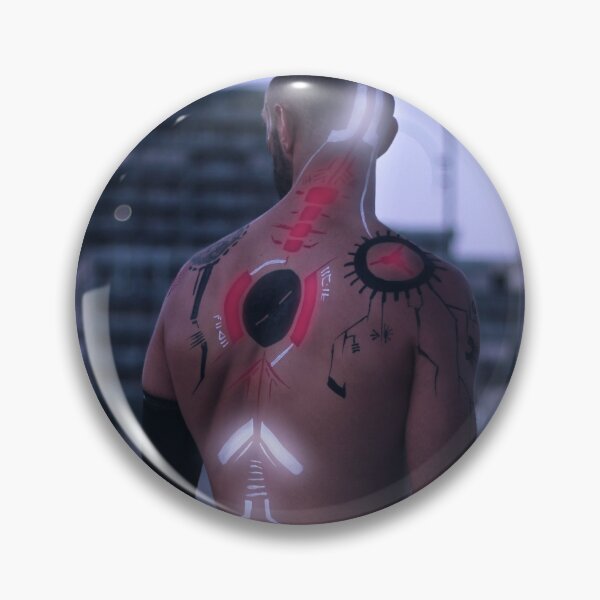 Item preview, Light Bodypaint of a Cybernetic Man from a Dystopic Future  designed and sold by tribaltrouble.