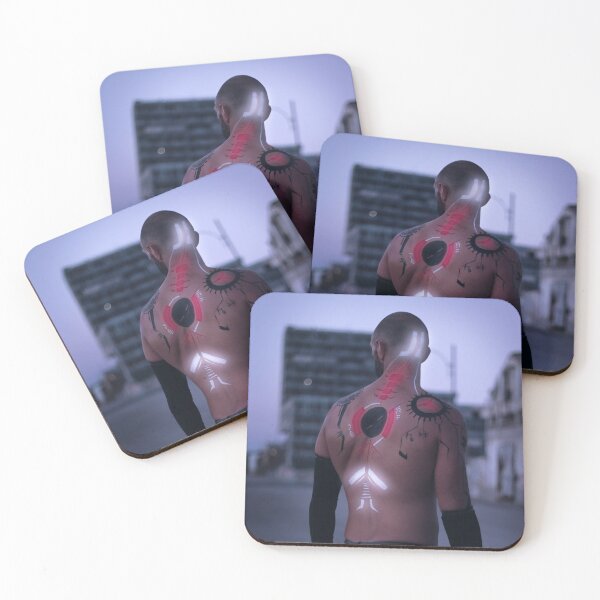 Item preview, Light Bodypaint of a Cybernetic Man from a Dystopic Future  designed and sold by tribaltrouble.