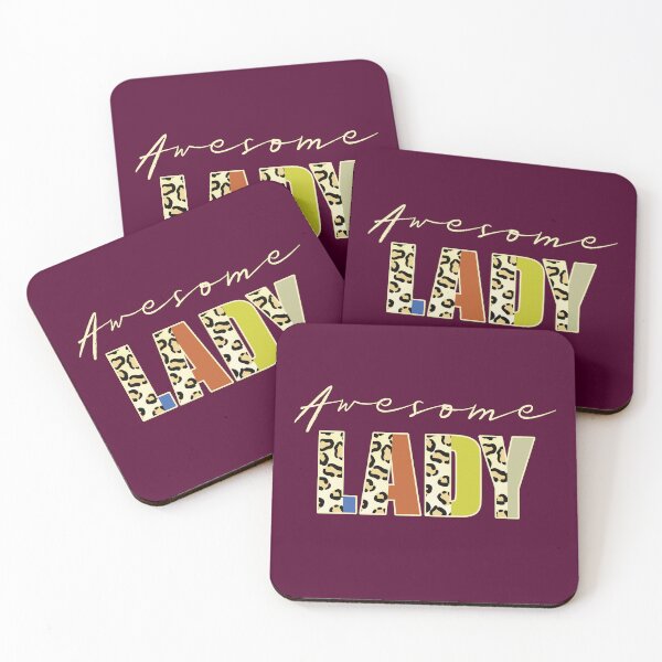 Item preview, Awesome Lady Leopard Print Text Retro Family Quote designed and sold by CRHPOD20.
