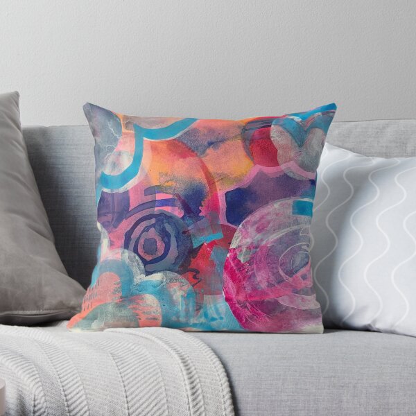 Abstract Landscape Throw Pillow
